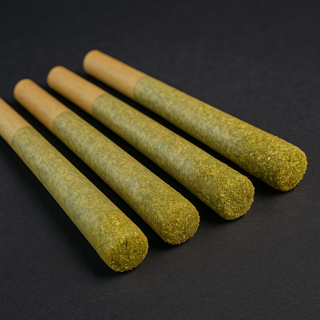Close-up of the best infused cannabis preroll from Flower City Dispensary