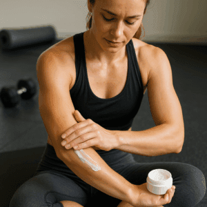 Rubbing cannabis topical for after exercising