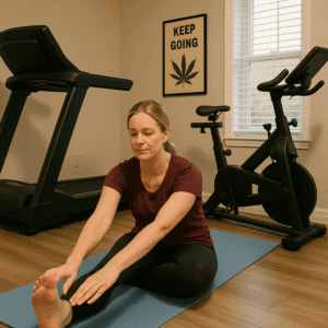 Staying in shape after the holidays staying motivated with cannabis pre-roll workout routine