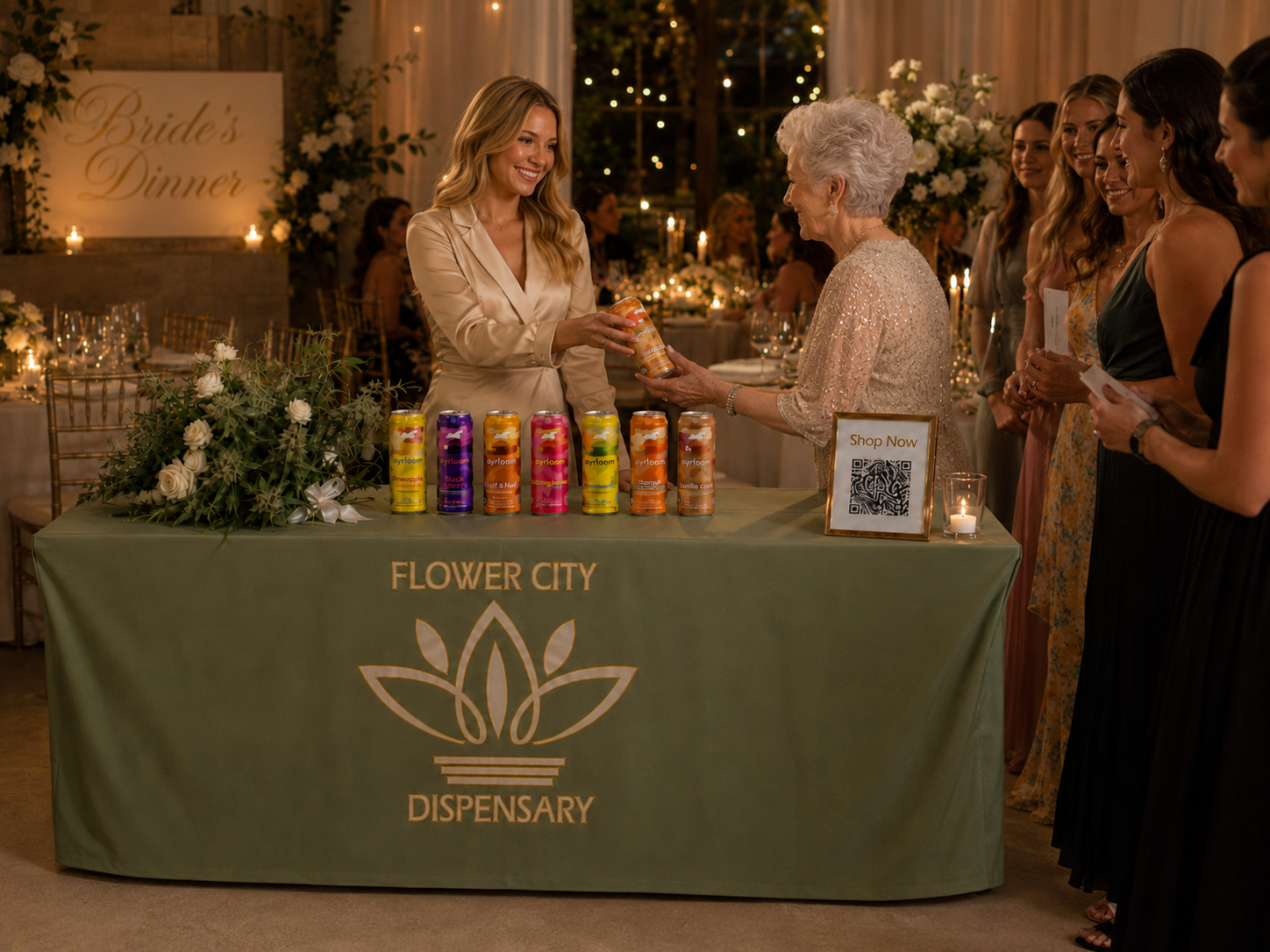 Bridal Wedding Cannabis Bar in finger lakes